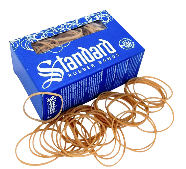 Elastiek Standard Rubber Bands 16 60x1.5mm 100gr 440 stuks bruin