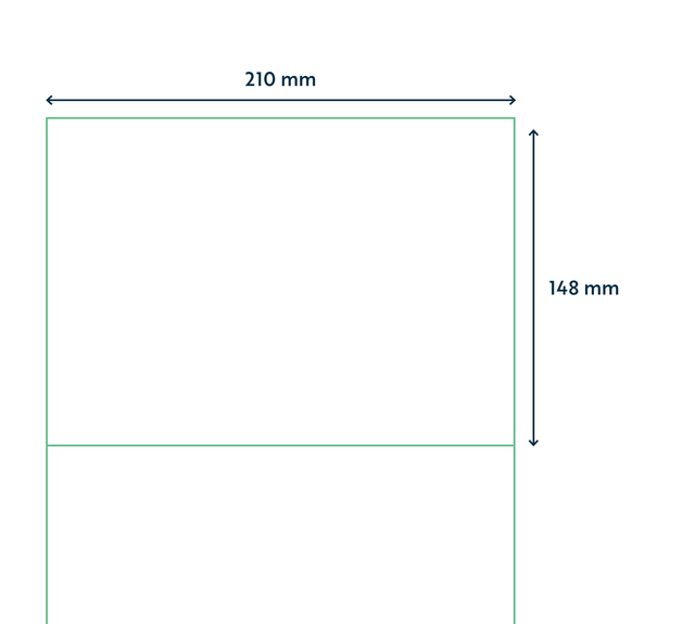 Etiket Qbasic A4 1.000 vel 210x148mm 2000 labels