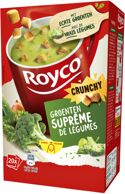 Soep Royco groenten surpreme met croutons 20 zakjes