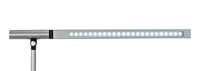 Bureaulamp MAUL Rubia LED voet dimbaar colour vario + usbpoort zilver