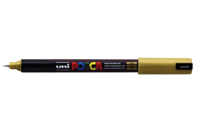 Verfstift Posca PC1MR extra fijn goud