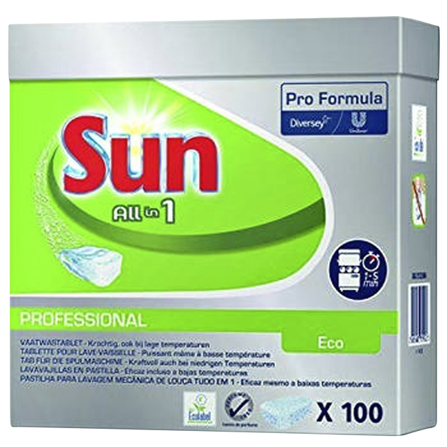 Vaatwastabletten Sun All-in-one Eco 100 stuks