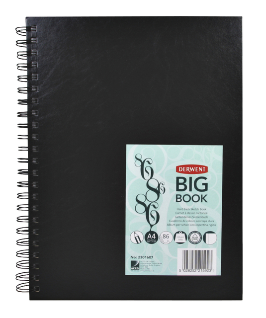 Schetsboek Derwent Big Book A4 harde kaft