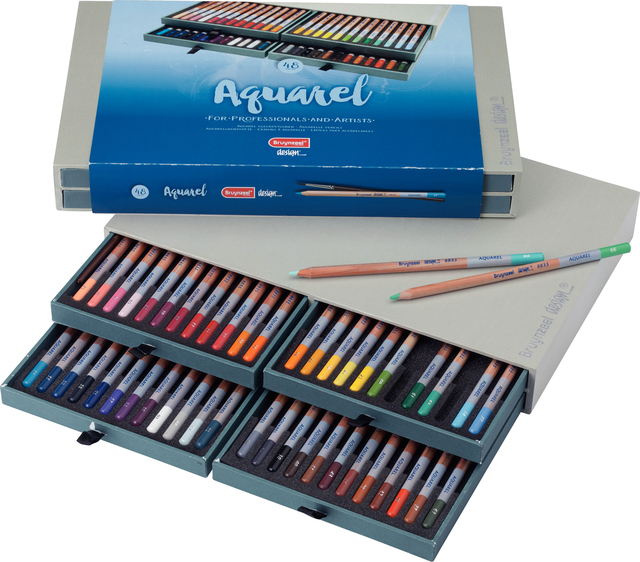 Aquarelpotlood Bruynzeel Design set á 48 stuks assorti