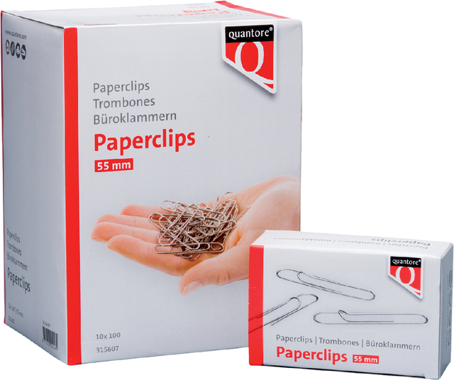 Paperclip Quantore R50 55mm lang 100 stuks