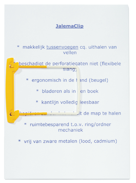 Bundelmechaniek Djois JalemaClip Plus geel 100 stuks