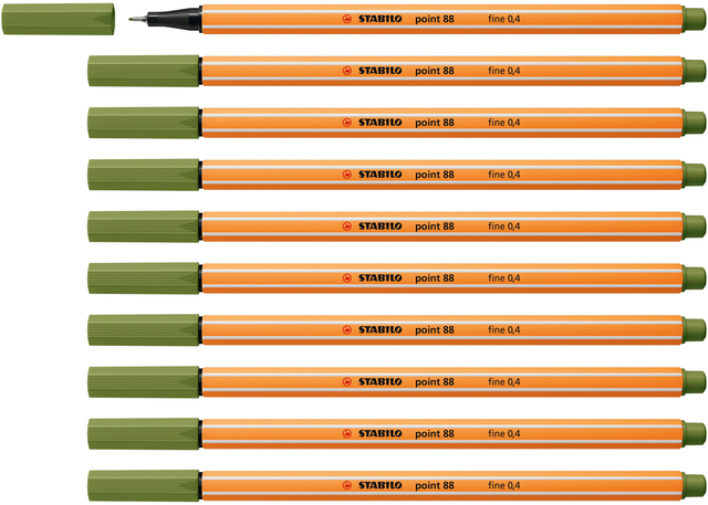 Fineliner STABILO point 88/35 fijn mosgroen