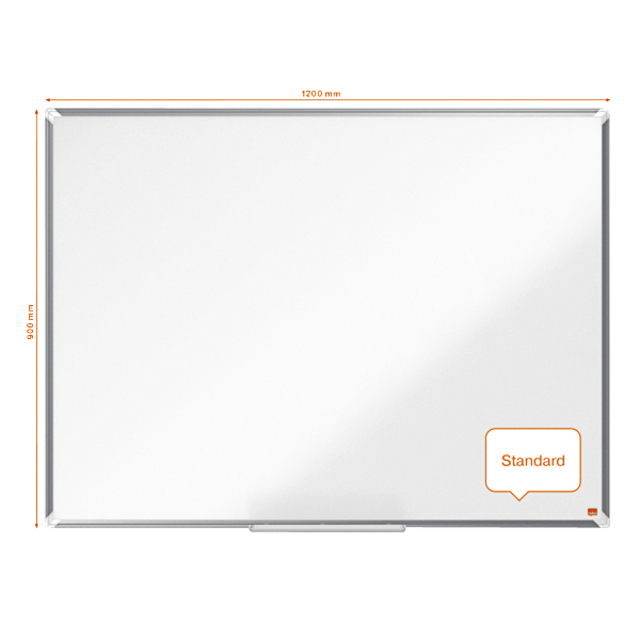 Whiteboard Nobo Premium Plus 90x120cm staal