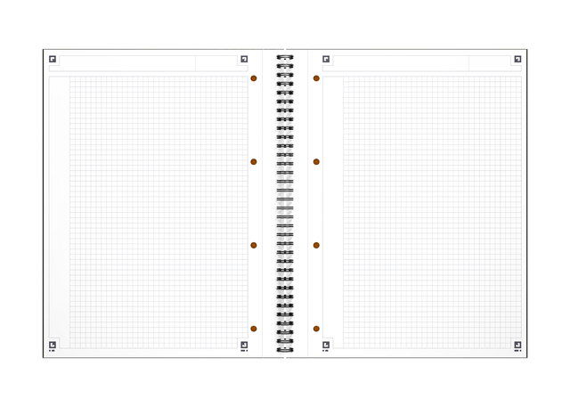 Spiraalblok Oxford International Notebook A4+ ruit 5mm