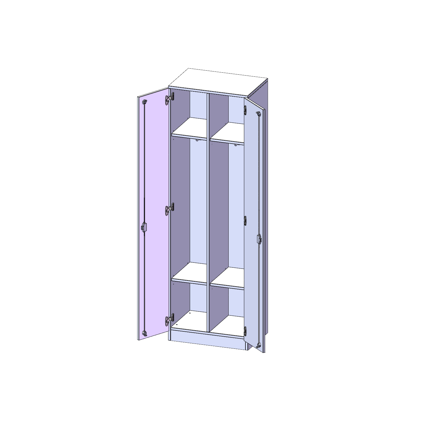 Lockerkast, 5 maphoogtes - Serie evo180