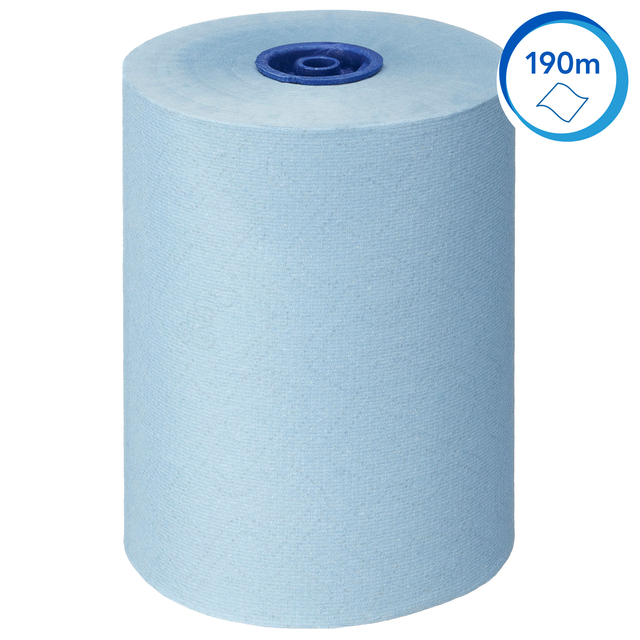 Handdoekrol Scott Essential Slimroll 1-laags 190m blauw 6696