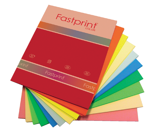 Kopieerpapier Quantore Colour A4 160gr 10 kleuren x 5 vel