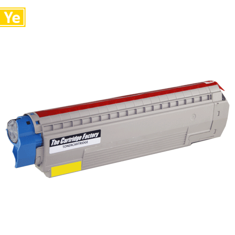 Huismerk toner - Oki (Cartridge) 44059209 compatibel, geel