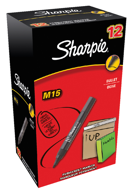 Viltstift Sharpie rond M15 1.8mm zwart