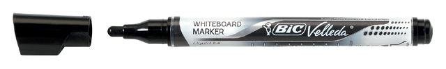 Whiteboardmarker Bic Velleda liquid rond medium zwart