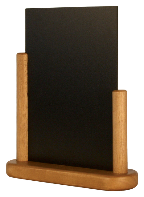 Krijtbord Securit 23x20x6cm teak hout