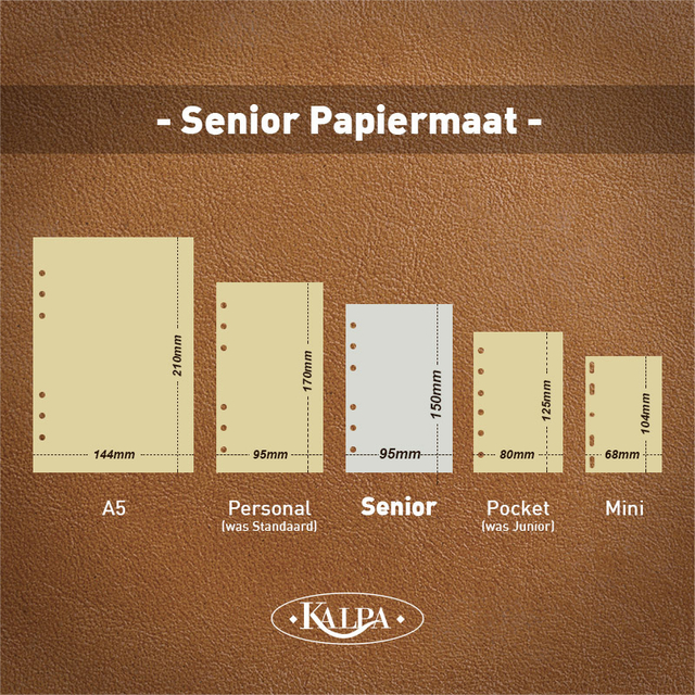 Agendavulling 2025 Kalpa Senior 1dag/1pagina