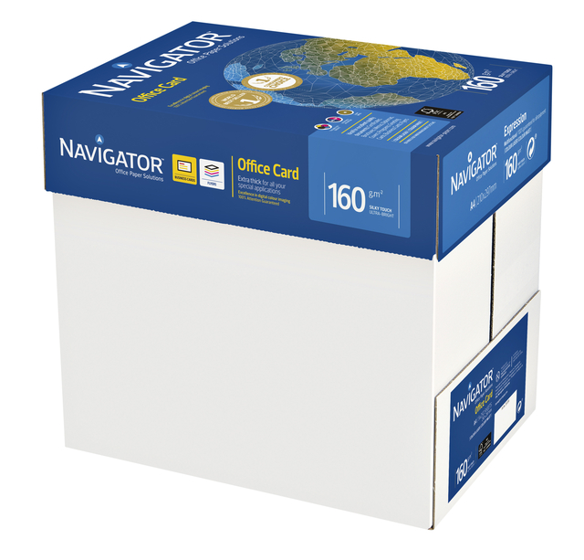 Kopieerpapier Navigator Office Card A4 160gr wit 250 vel