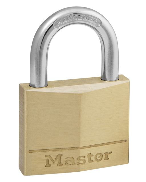 Hangslot MasterLock messing 40mm