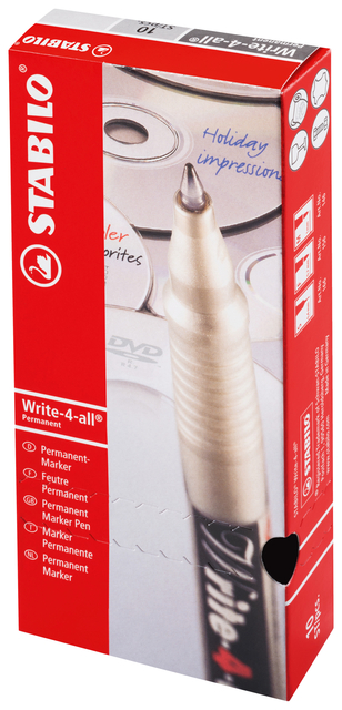 Viltstift STABILO Write-4-All 146/46 medium zwart