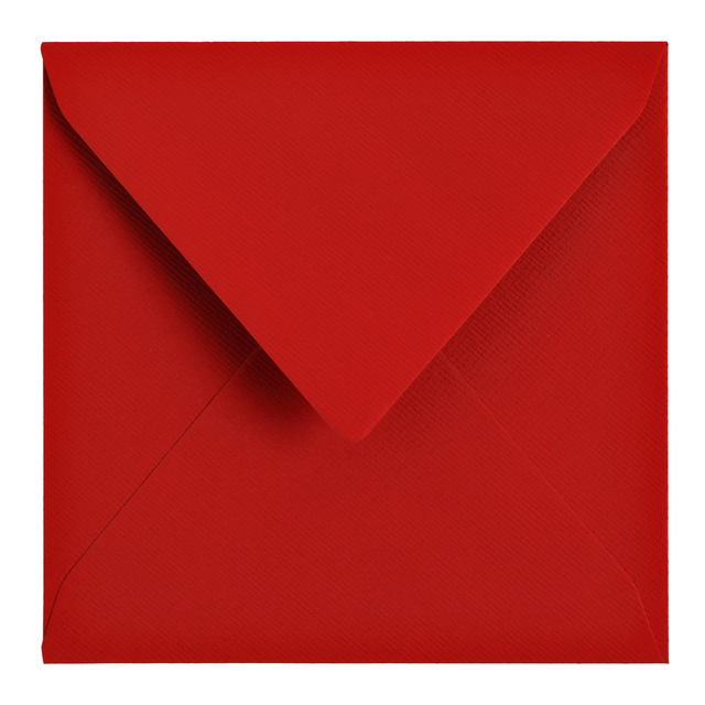 Envelop Papicolor 140x140mm rood pak à 6 stuks