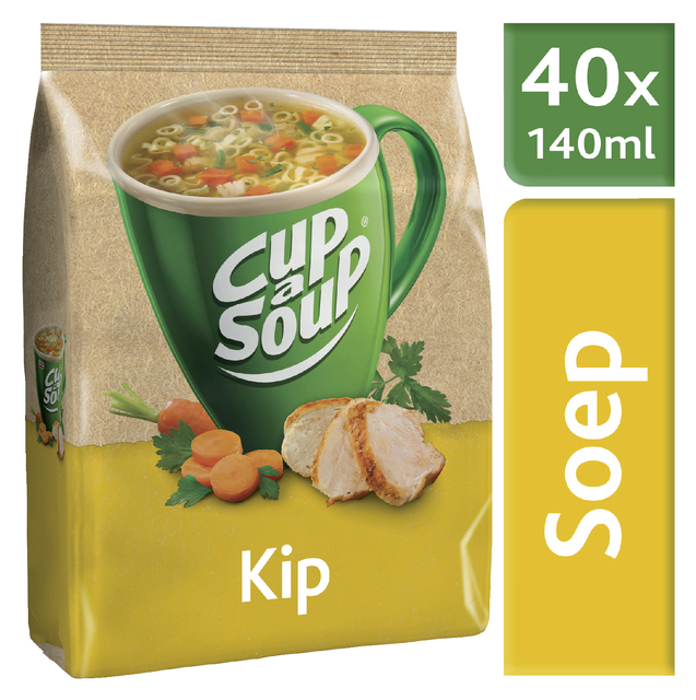 Cup-a-Soup Unox machinezak kip 140ml