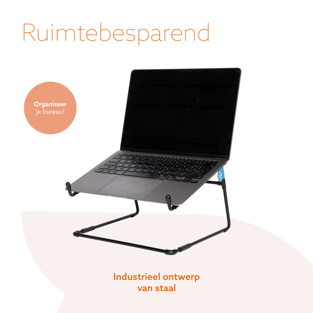 Laptopstandaard R-Go Office Zwart