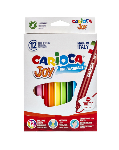 Viltstift Carioca Joy assorti set à 12 stuks