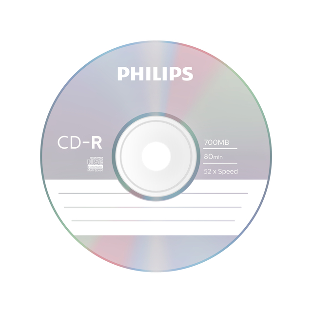 CD-R Philips 80Min 700MB 52x SP 50 stuks