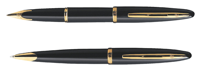 Vulpen Waterman Carene Sea black lacquer GT medium