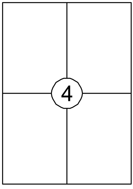 Etiket Avery DP004-100 105x149mm wit 400 etiketten