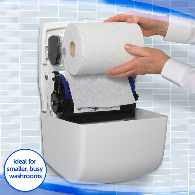 Handdoekroldispenser Kimberly Clark Aquarius Slimroll wit 7955