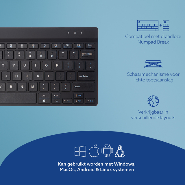 Toetsenbord R-Go Ergonomisch Compact Break QWERTY