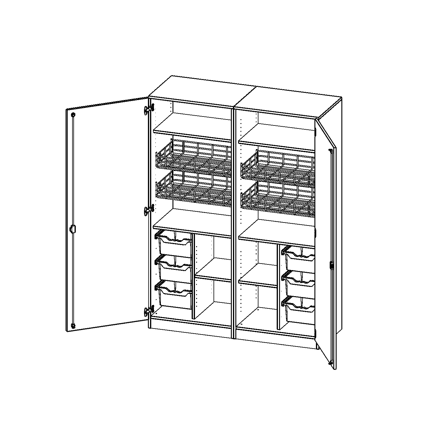 Sportkast, 5 maphoogtes - evo180 serie