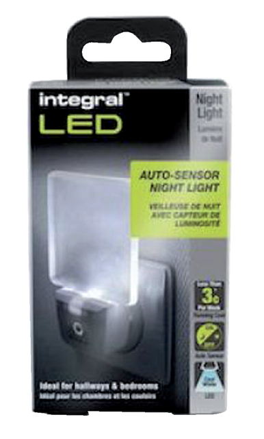 Led nachtlamp Integral 4000K koel wit 0.6W 20lumen sensor