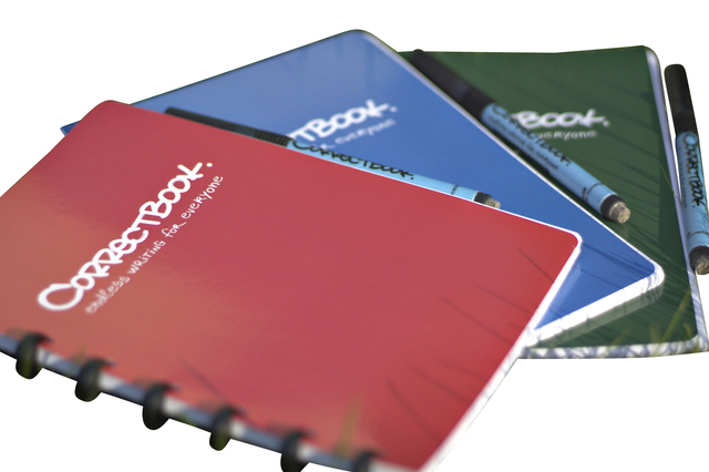 Notitieboek Correctbook A5 lijn 40blz horizon red