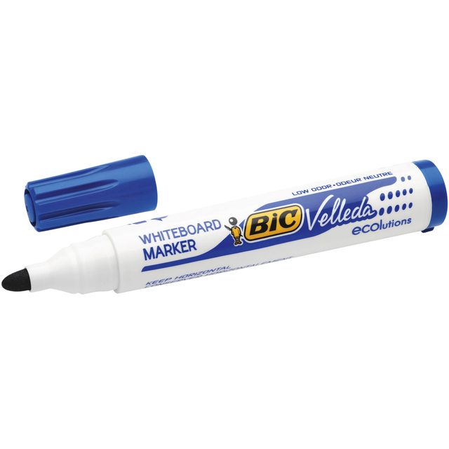 Whiteboardmarker Bic Velleda 1701 rond large blauw