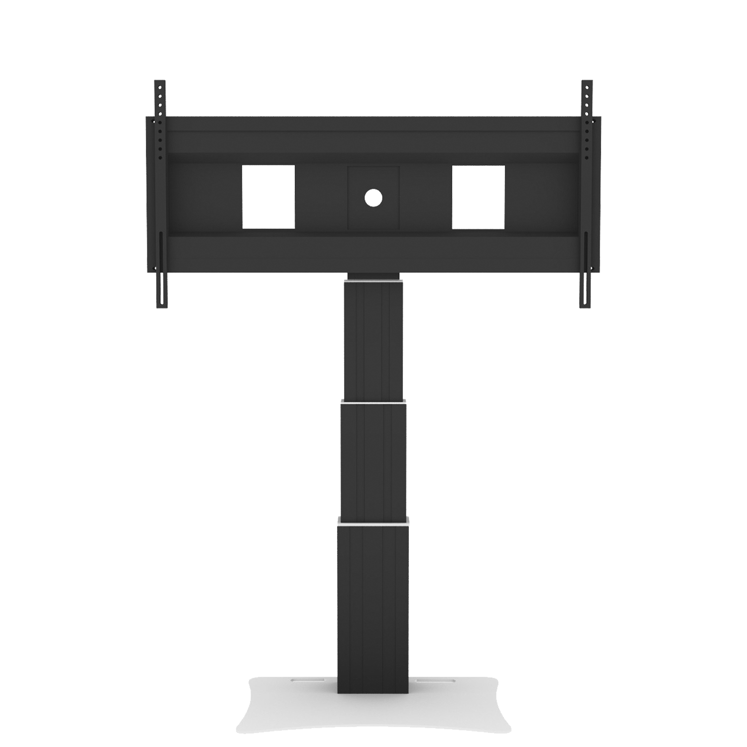 Elektrisch in hoogte verstelbare XL monitorstandaard, 70 cm slag