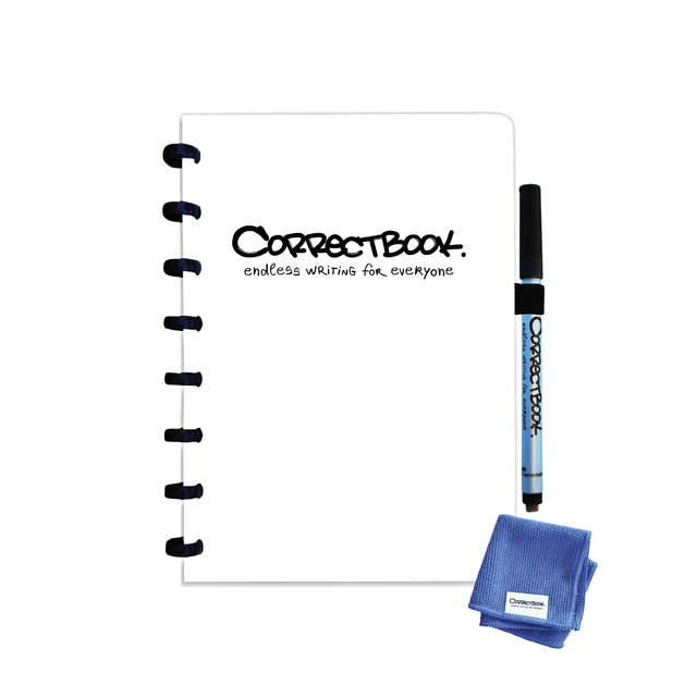 Notitieboek Correctbook A5 blanco 40blz inspirational white