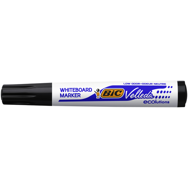 Whiteboardmarker Bic Velleda 1701 rond large zwart