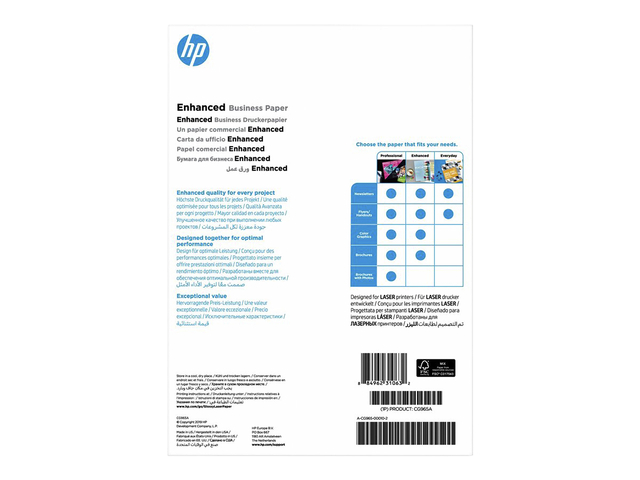 Fotopapier laser HP CG965A 150gr A4 glans wit 150 vel