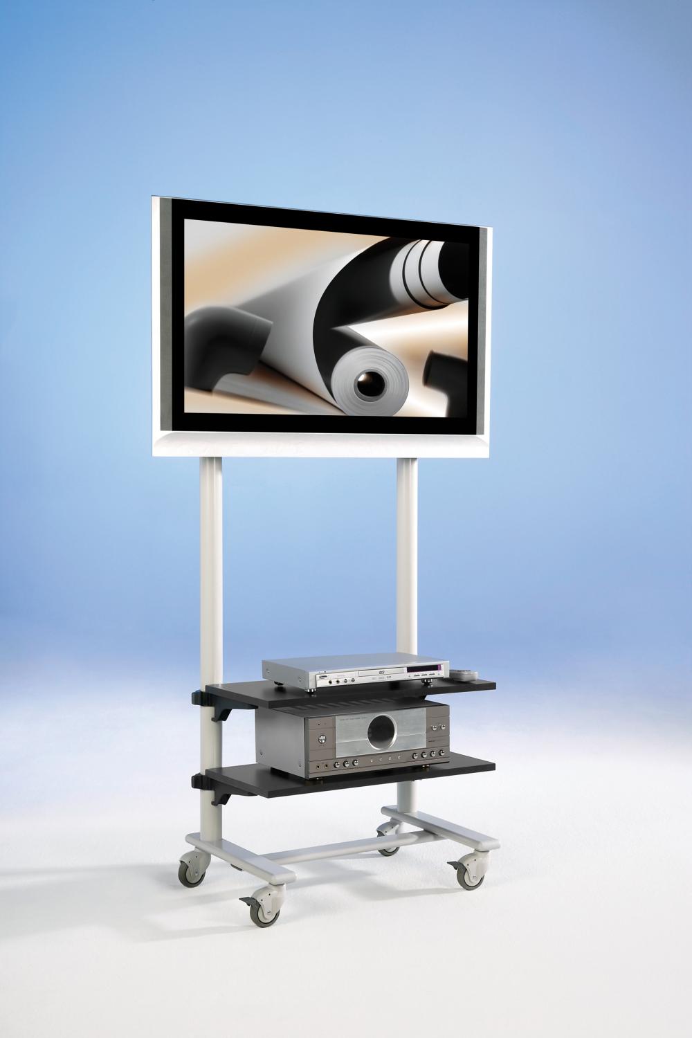 Tv-trolley, tv-rek voor tv' s tot 50 inch met 2 planken