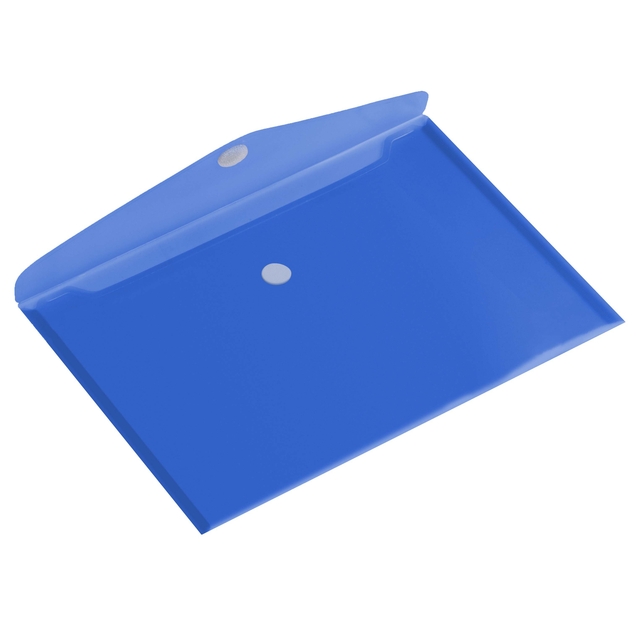 Enveloptas Europel A5 250x180mm dwars transparant blauw