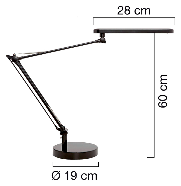 Bureaulamp Unilux Mambo led zwart