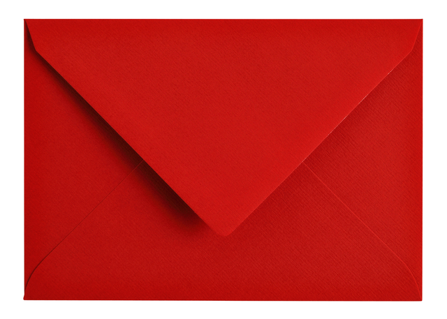 Envelop Papicolor C6 114x162mm rood pak à 6 stuks