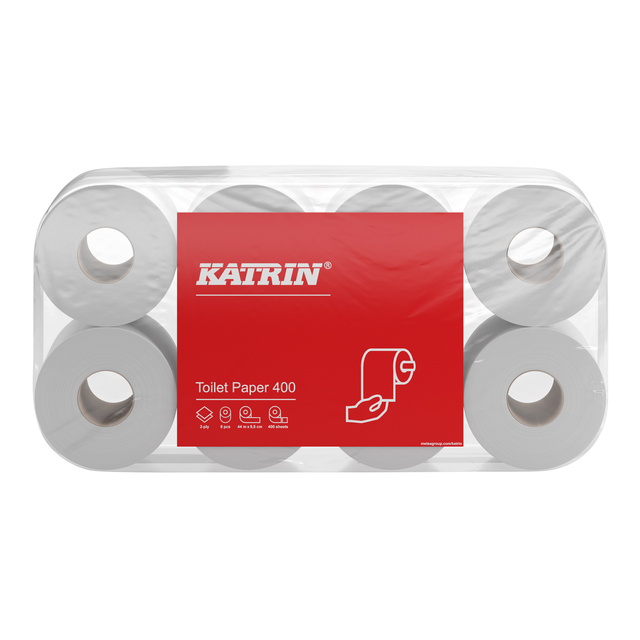 Toiletpapier Katrin 2-laags 400 vel wit 14293