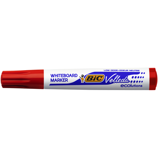 Whiteboardmarker Bic Velleda 1701 rond large rood