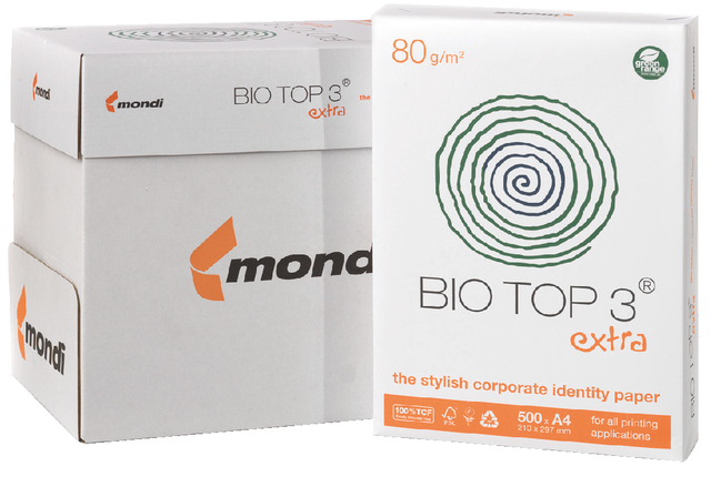 Kopieerpapier BioTop 3 A4 80gr naturel 500 vel