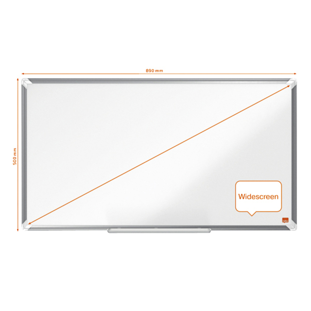 Whiteboard Nobo Premium Plus Widescreen 50x89cm emaille