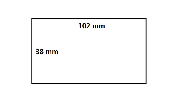 Labeletiket IEZZY Zebra 880191-038D 102x38mm 25mm wit permanent 1790 stuks